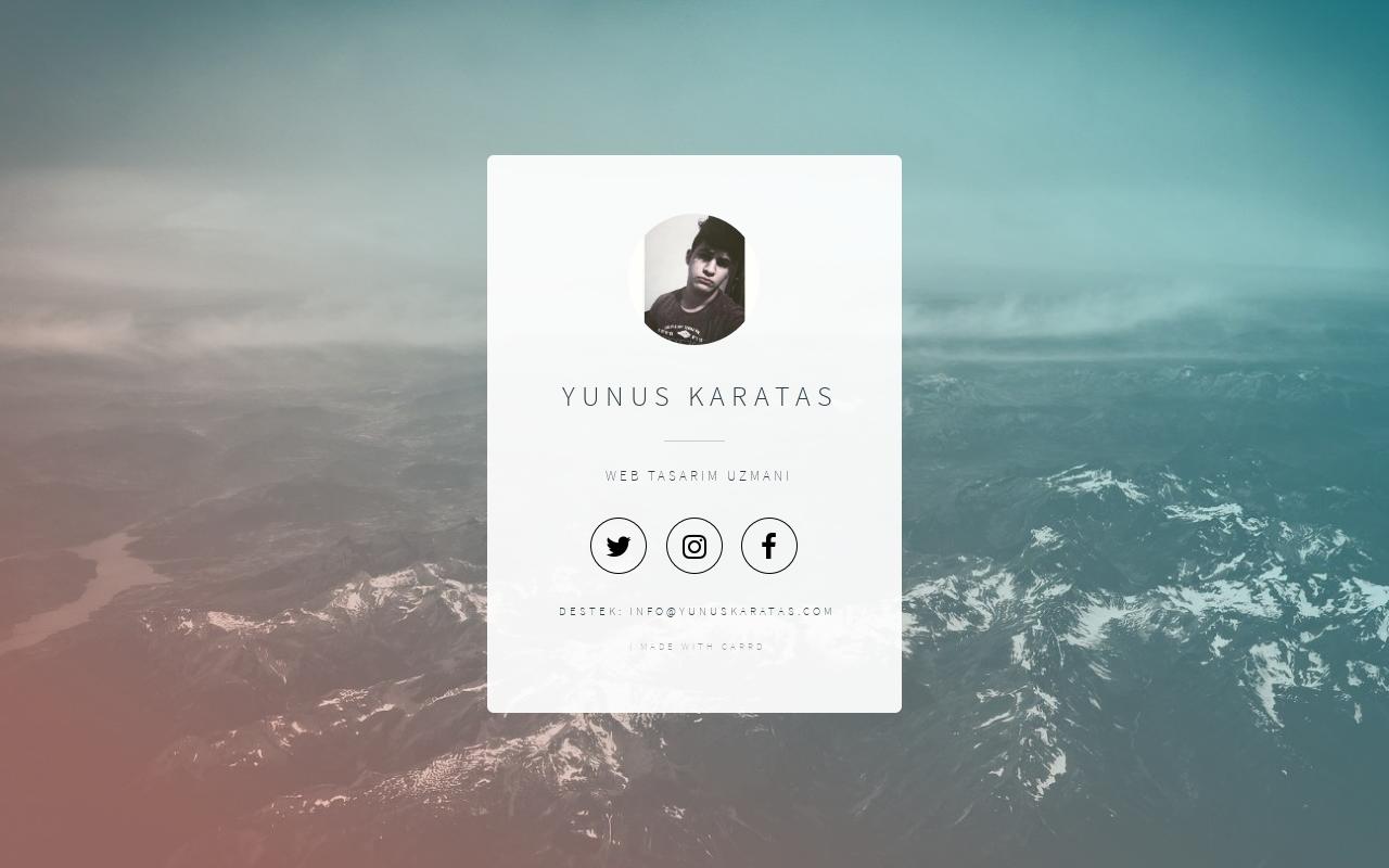 Carrd profile picture for @yunus